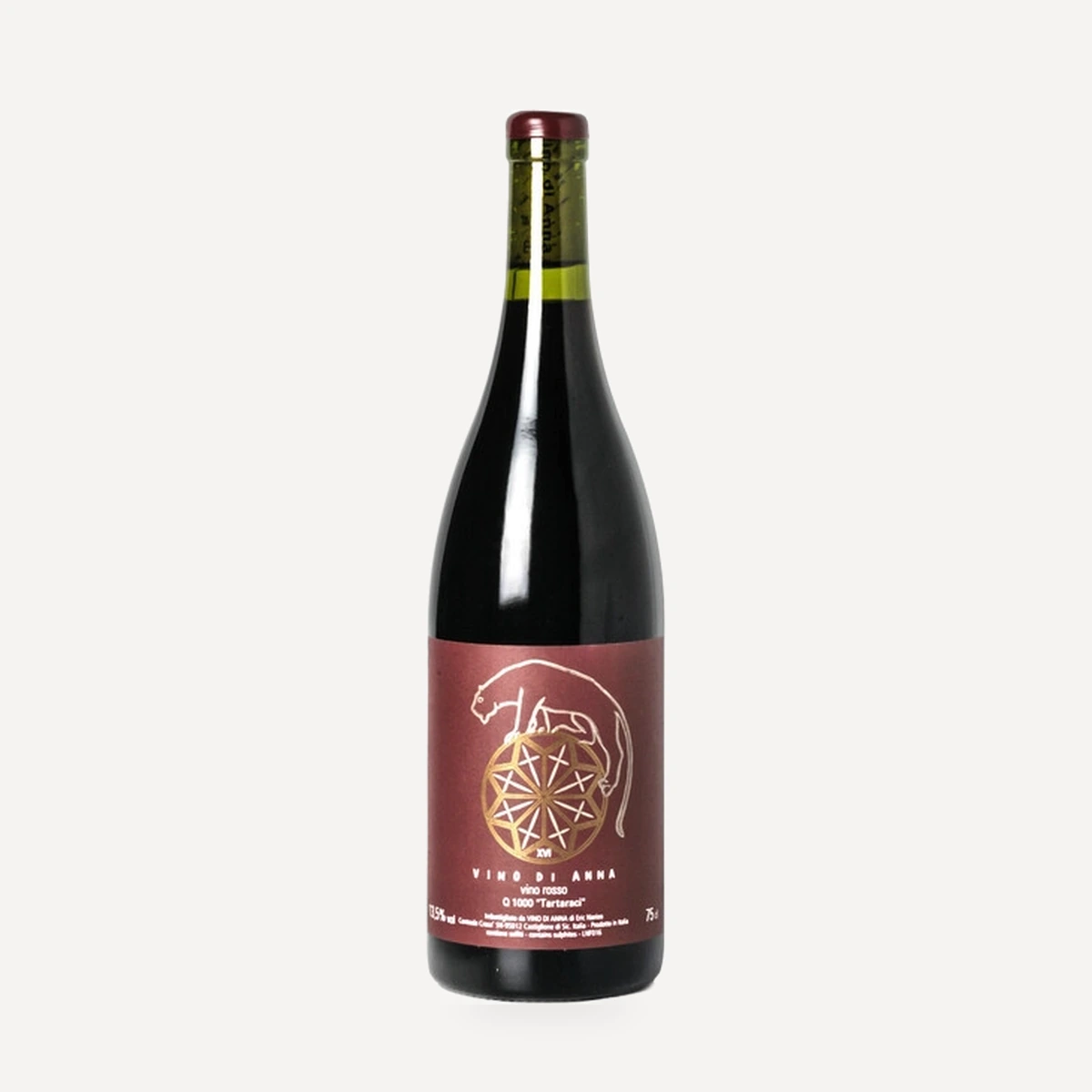 Tartaraci Q1000 wine — Vino di Anna winery — Dionysus