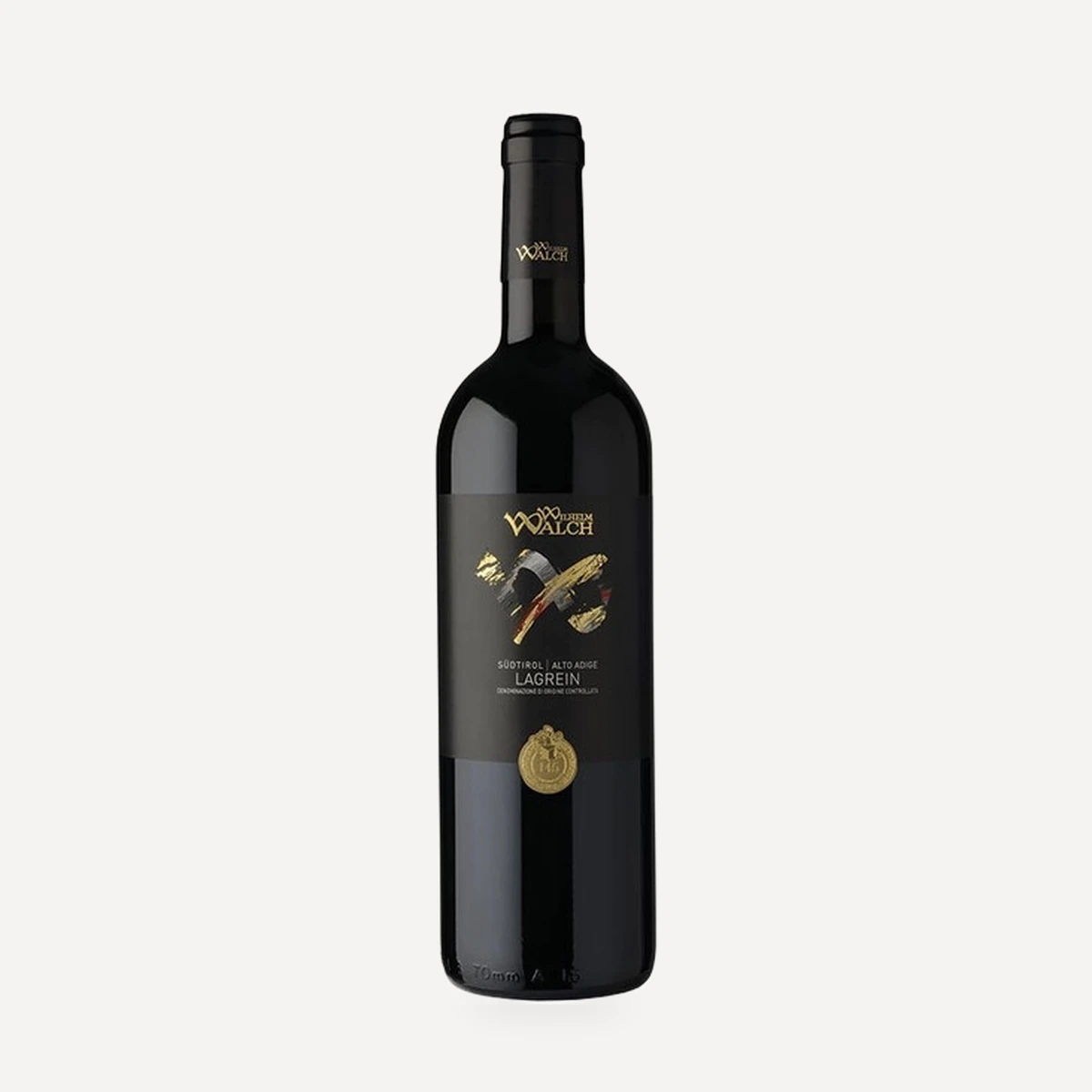 Lagrein DOC wine — Wilhelm Walch winery — Dionysus