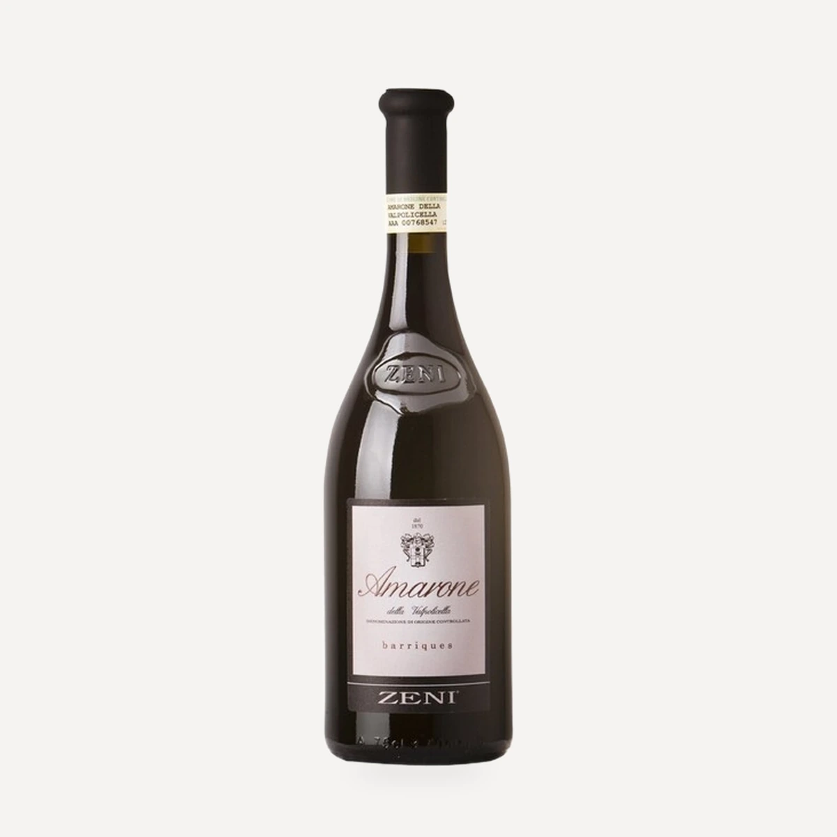 Amarone della Valpolicella Barriques DOC wine — Zeni winery — Dionysus